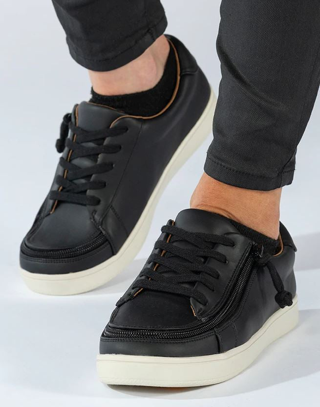 Billy Footwear D|R Fit (Women's) - Sneaker II Faux Leather -  Black