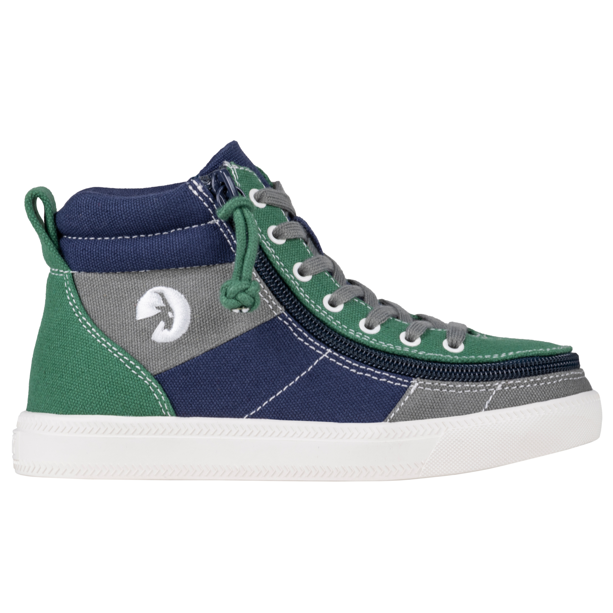 Billy Footwear (Kids) - Street High Top Earth Colour Block Canvas Shoes