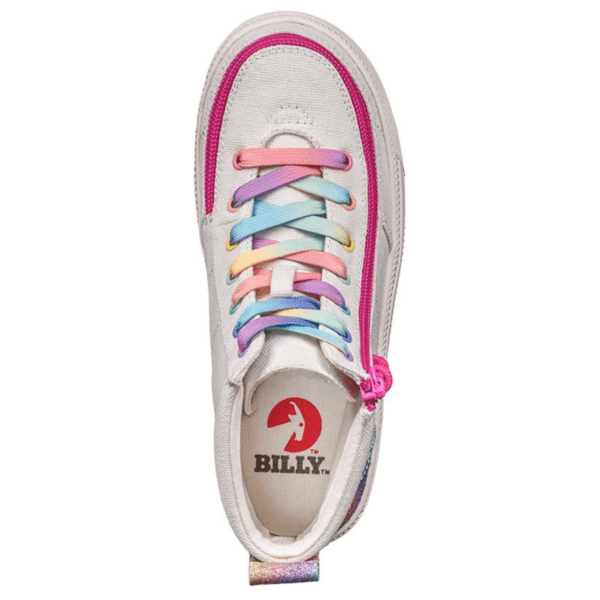 BILLY FOOTWEAR (KIDS) - HIGH TOP RAINBOW CANVAS SHOES