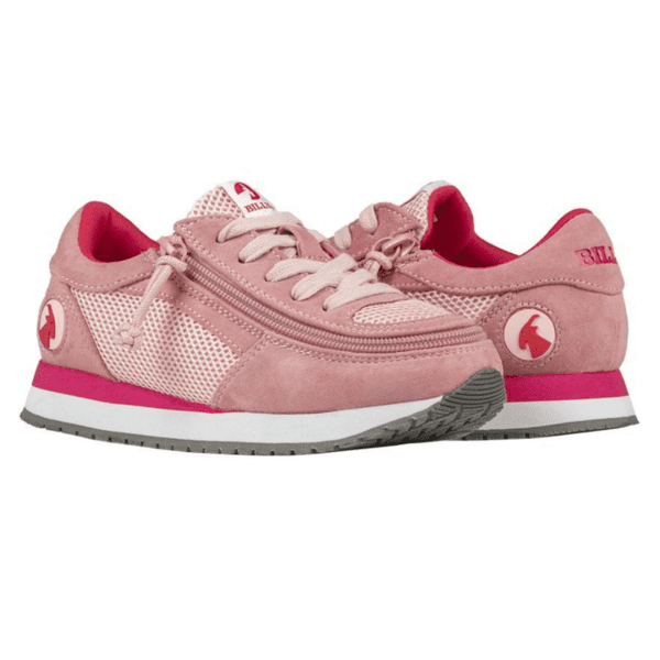Billy Footwear Kids Trainer Faux Suede Pink Sensory Smart