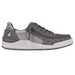 BILLY FOOTWEAR (MENS) - CHARCOAL & GREY FAUX SUEDE TRAINERS
