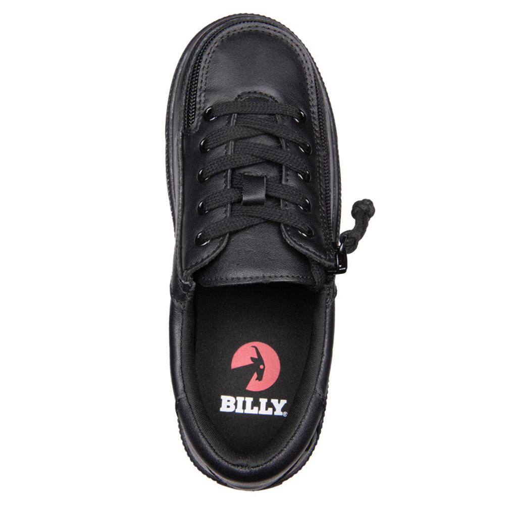 Billy Footwear (Kids) - Low Top Leather Black to the Floor