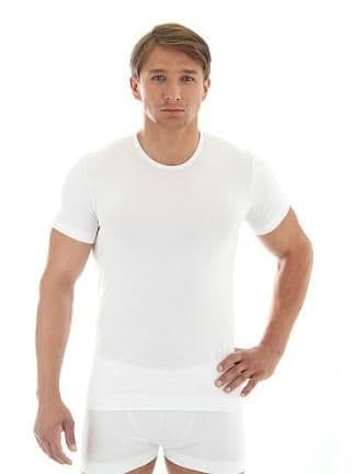 Brubeck Comfort Cotton - Men's Short Sleeve Tee - White - Seamfree Baselayer - SS00990 - see offers