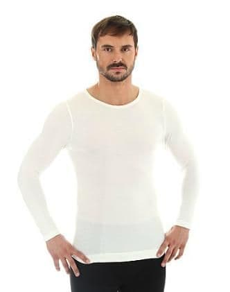 Brubeck Comfort Wool - Men's Long Sleeve Vest - Merino Wool Thermal - LS11600 - CREAM - see offers