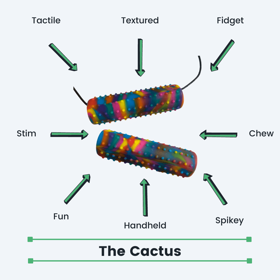 Cactus Chubes Multipurpose Sensory Chew - Black