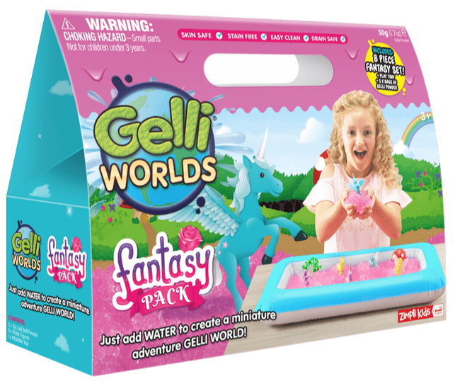 Zimpli - Gelli Worlds - Dino Pack or Fantasy Pack