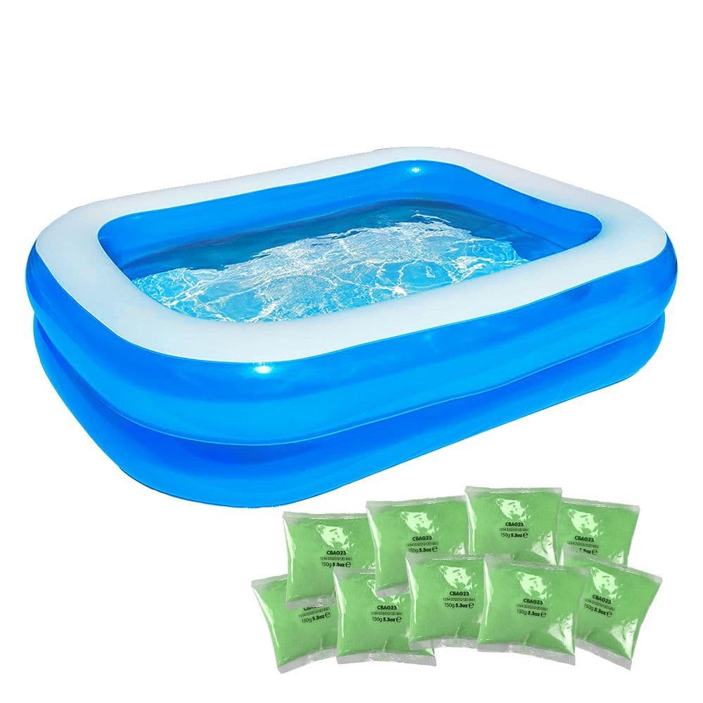 Slime Baff Pool Pack includes 9 slime powder bags